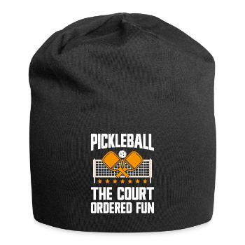 Pickleball : le plaisir ordonné par le tribunal - Bonnet en jersey - noir - Devant