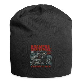 Krampus Christmas Movie Poster Vintage Halloween - Jersey Beanie - black - Front