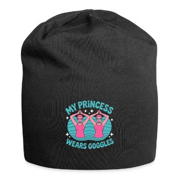 Synchronschwimmen Kunstschwimmen Wassersport - Jersey-Beanie - Schwarz - Vorne