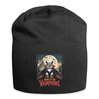 Nacht der Vampir Eule - Jersey-Beanie - Schwarz - Vorne