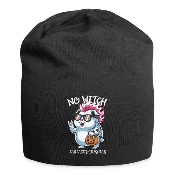Hamster mit Sonnenbrillen Halloween Spaß - Jersey-Beanie - Schwarz - Vorne