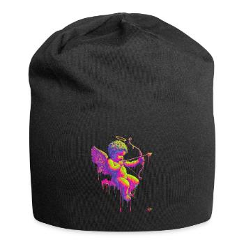 #NEon Amor - Jersey-Beanie - Schwarz - Vorne