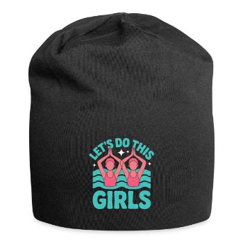 Synchronschwimmen Kunstschwimmen Wassersport - Jersey-Beanie - Schwarz - Vorne