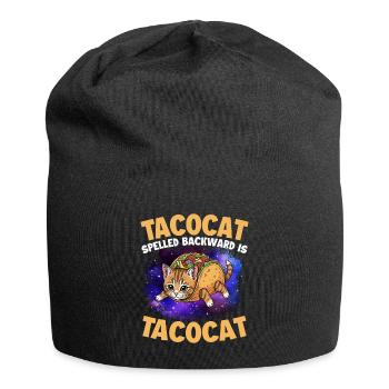 Tacocat rückwärts geschrieben ist Tacocat - Jersey-Beanie - Schwarz - Vorne