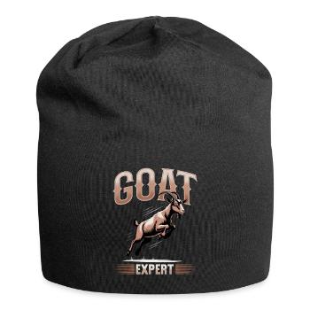 Funny Farm Animal Goat - Jersey Beanie - black - Front