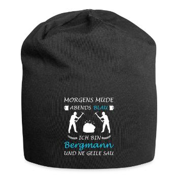 Miner Miner Buddy Coal Mine - Jersey Beanie - black - Front