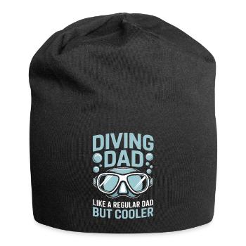 Diving Saying Dad Funny Diving Gift - Jersey Beanie - black - Front