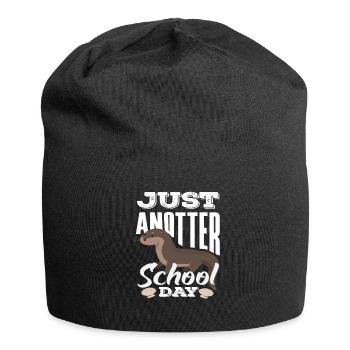 Seeotter Cartoon School Day - Jersey-Beanie - Schwarz - Vorne