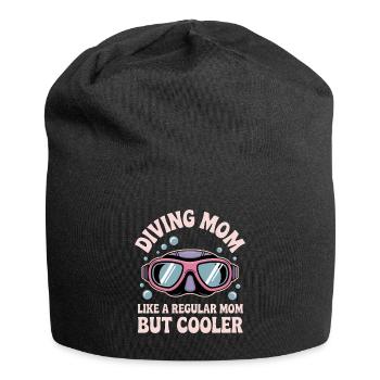 Diving Saying Mom Funny Diving Gift - Jersey Beanie - black - Front