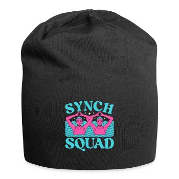 Synchronschwimmen Kunstschwimmen Wassersport - Jersey-Beanie - Schwarz - Vorne
