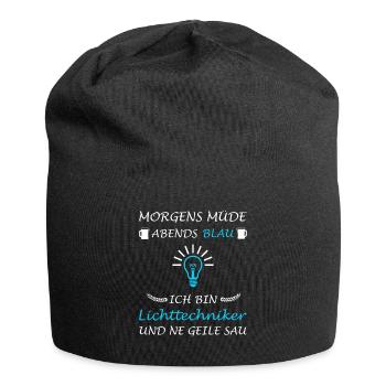 Lighting Technician Lighting Technology Saying Lighting Designer - Jersey Beanie - black - Front