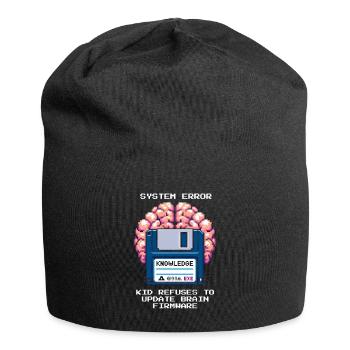 System Error: Update Denied | Homeschool - Jersey Beanie - black - Front