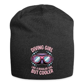 Plongée Dire Fille Drôle Plongée Cadeau - Bonnet en jersey - charbon - Devant