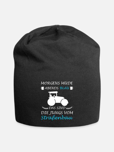 Straßenbau Straßenbauer Bauarbeiter - Jersey-Beanie - Schwarz