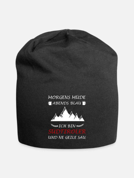 Südtiroler Südtirolerin Südtirol Einheimischer - Jersey-Beanie - Schwarz