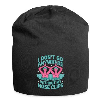 Synchronschwimmen Kunstschwimmen Wassersport - Jersey-Beanie - Schwarz - Vorne
