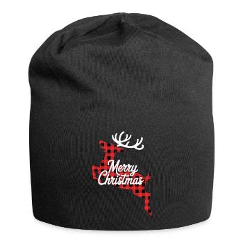 Chemise de Noël look bûcheron avec motif renne - Bonnet en jersey - noir - Devant