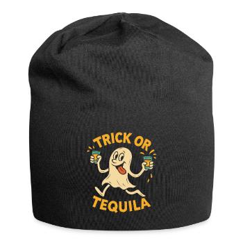 Trick Or Tequila Drôle D’Halloween Dicton - Bonnet en jersey - noir - Devant