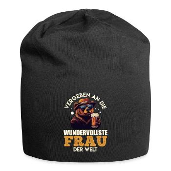 Mallorca VERGEBEN AN DIE WUNDERVOLLSTE FRAU - Jersey-Beanie - Schwarz - Vorne