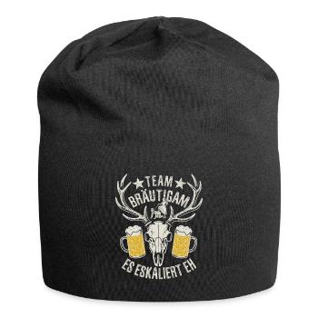 Bachelor Party - Team Bräutigam - it's escalating anyway - Jersey Beanie - black - Front