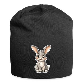 Hase - Jersey-Beanie - Schwarz - Vorne