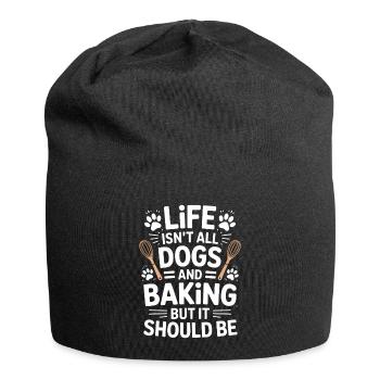 Pâtisserie Dire Chiens Drôle Pâtisserie Cadeau - Bonnet en jersey - noir - Devant