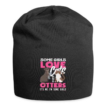 Girls I'm Some Girls Seeotter Cartoon - Jersey-Beanie - Schwarz - Vorne