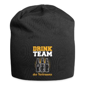 JGA Team Bräutigam Junggesellenabschied - Jersey-Beanie - Schwarz - Vorne