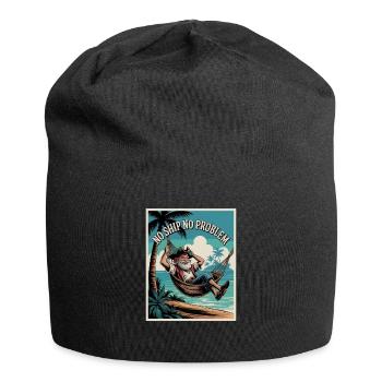 No Ship No Problem - Jersey Beanie - black - Front