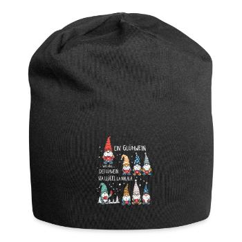 A mulled wine gnome La Nalala Christmas - Jersey Beanie - black - Front