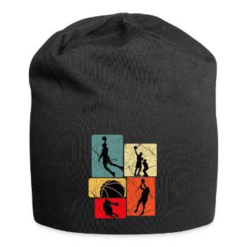 Basketball Basketballer - Jersey-Beanie - Schwarz - Vorne