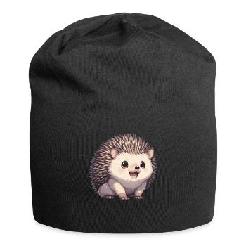 Igel - Jersey-Beanie - Schwarz - Vorne