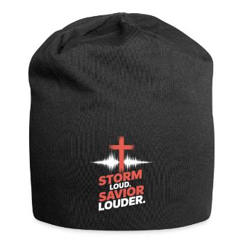 Tempête Sauveur Des louanges plus fortes - Bonnet en jersey - noir - Devant