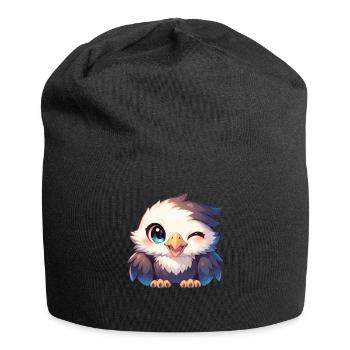 Adler - Jersey-Beanie - Schwarz - Vorne