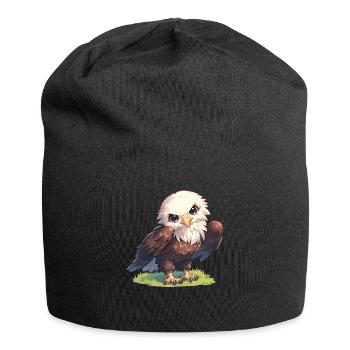 Adler - Jersey-Beanie - Schwarz - Vorne