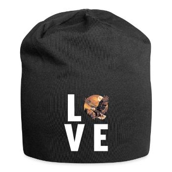 Adler - Jersey-Beanie - Schwarz - Vorne