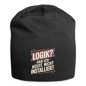 LOGIC? I didn't install it today - Jersey Beanie - black - Front