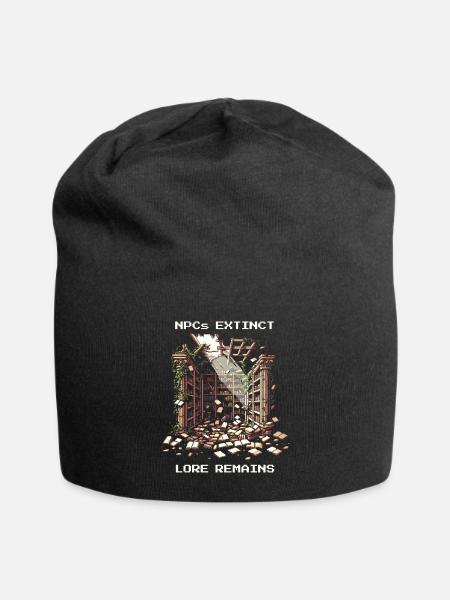 NPCs weg, Lore bleibt | Postapokalyptik - Jersey-Beanie - Schwarz