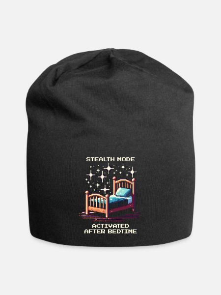 Stealth mode: after bedtime | Parents - Jersey Beanie - black