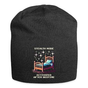 Stealth mode: after bedtime | Parents - Jersey Beanie - charcoal grey - Front
