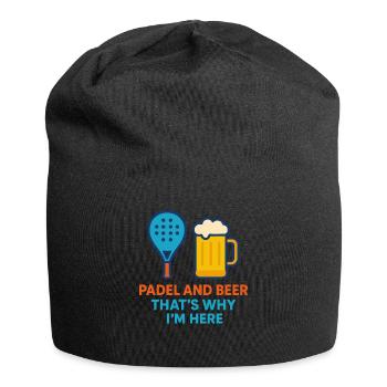 Padel And Beer That's Why I'm Here Fun Padel - Jersey Beanie - black - Front