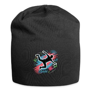 Streetdance Beat – Urban DJ Music Design - Bonnet en jersey - noir - Devant