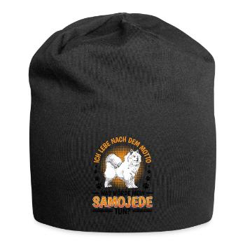 What would Samoyed do sled dog - Jersey Beanie - black - Front