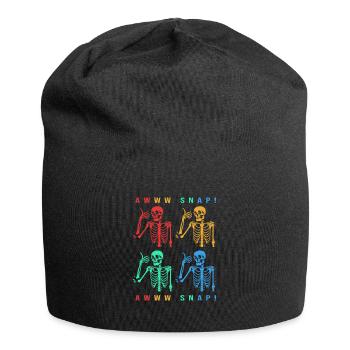 Arm Fracture Halloween Skeleton Bone Bone Fracture - Jersey Beanie - black - Front