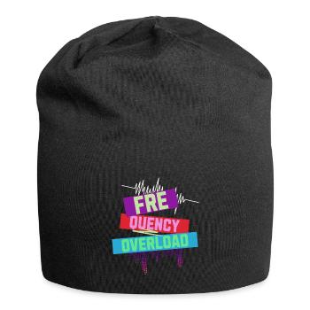 Frequency Overload Rave EDM - Jersey Beanie - black - Front