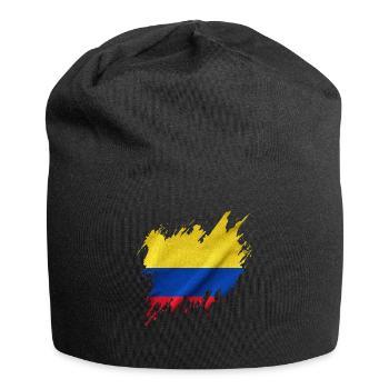 Flag of Colombia, torn style - Jersey Beanie - black - Front