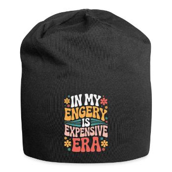 Mon énergie est chère - Bonnet en jersey - noir - Devant