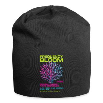 Frequency Bloom - Jersey Beanie - black - Front