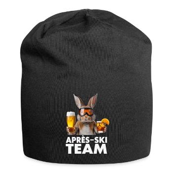 Après-Ski Häschen Team - Jersey-Beanie - Schwarz - Vorne