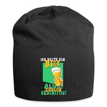 Amateurs de bière Dicton de bière Buveurs de bière Alcool - Bonnet en jersey - noir - Devant